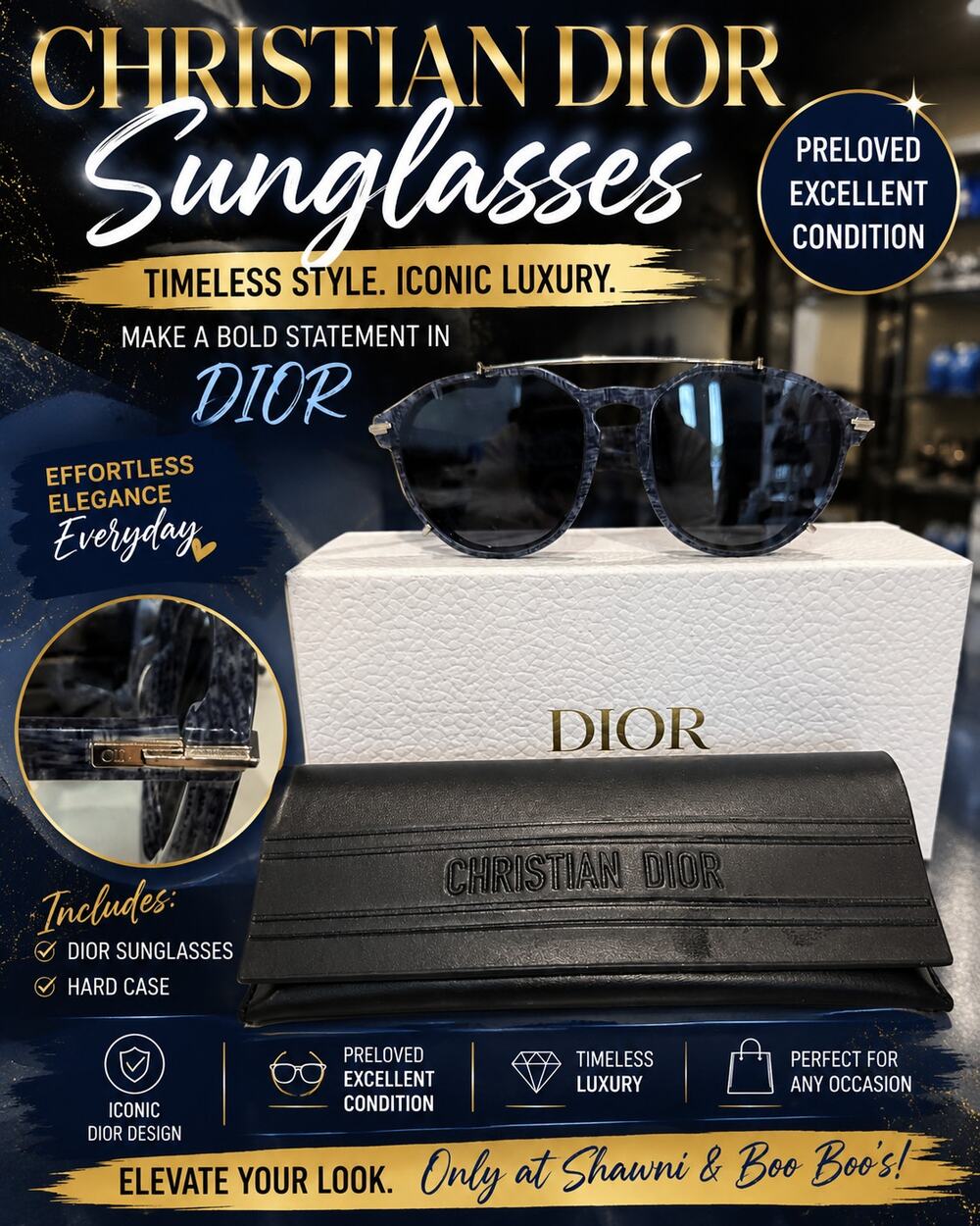Christian Dior DiorBlackSuit RI Sunglasses NEW in box*Retail $490 - Picture 1 of 1